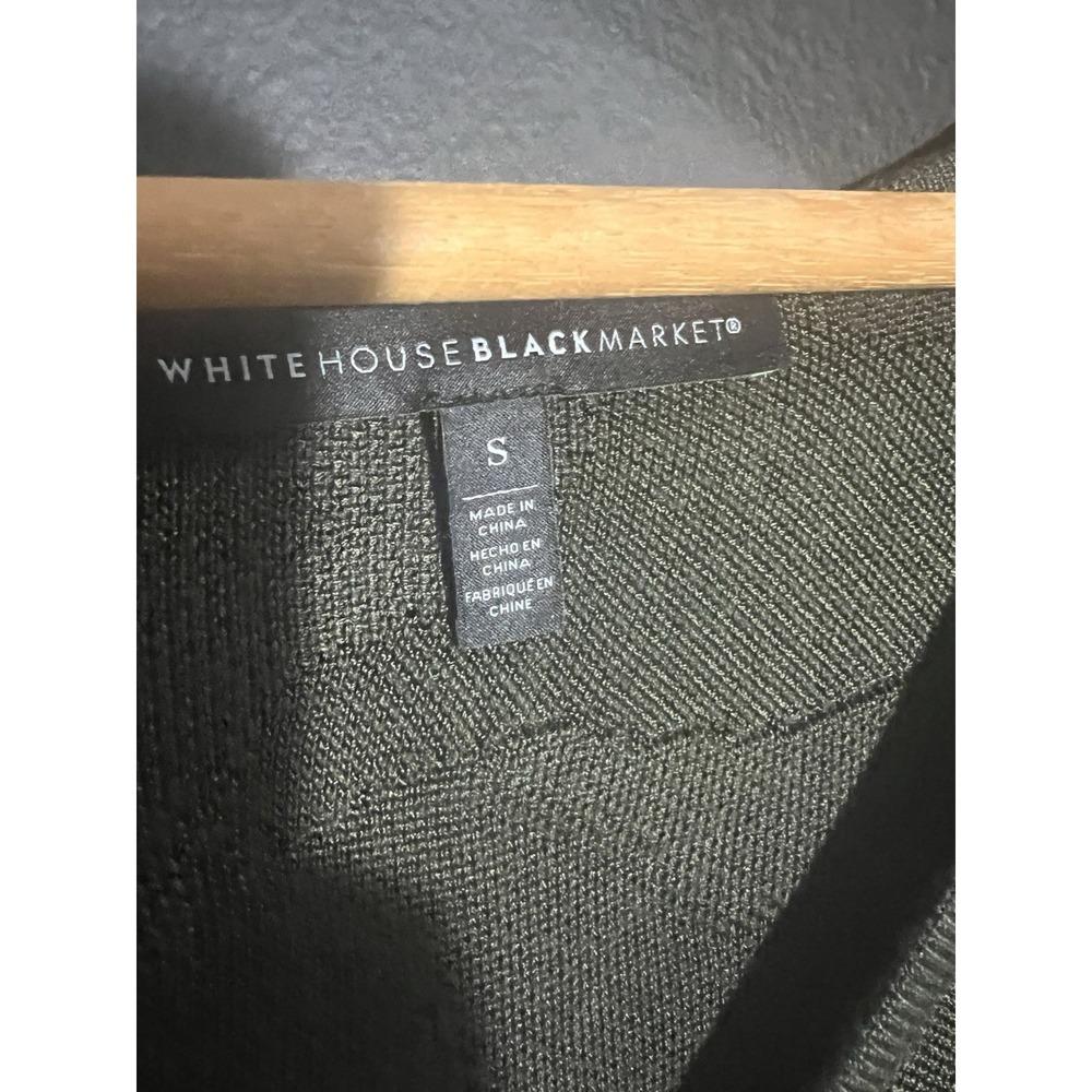 White House Black Market Olive Green Camo Tunic Sweater Women's Size Small (D4) - Picture 7 of 9